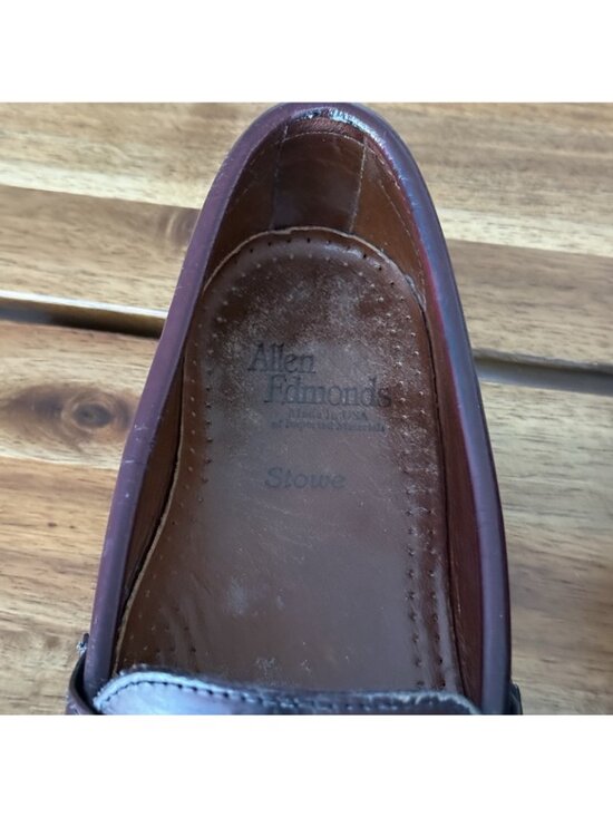Allen Edmonds Stowe Tassel Loafer Size 10.5 D Brown Genuine Leather Made In USA main image 7